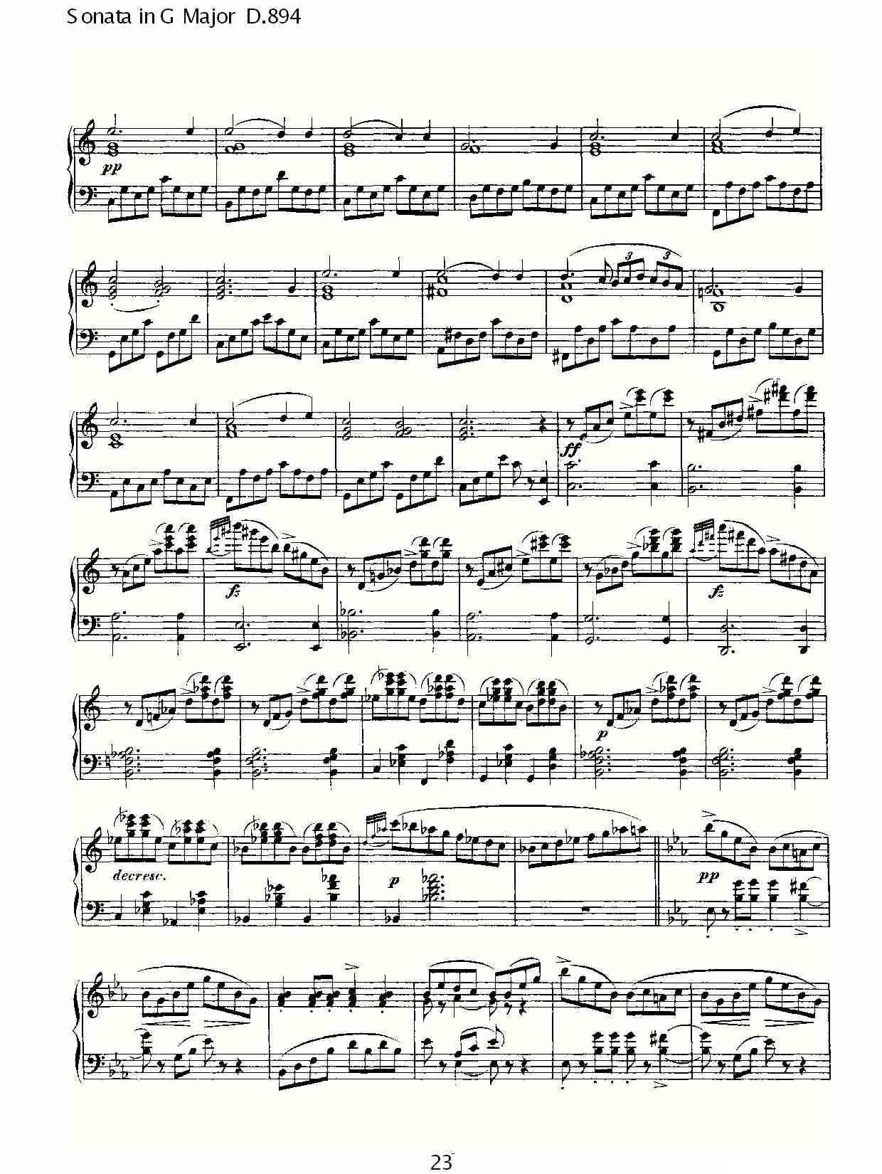 Sonata in G Major D.894（G大调奏鸣曲 D.894）钢琴曲谱（图24）