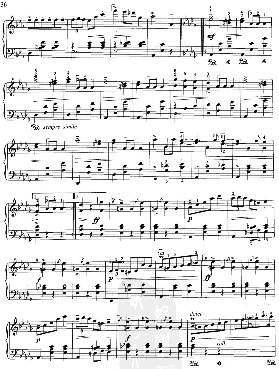 辉煌的大圆舞曲钢琴曲谱（图3）