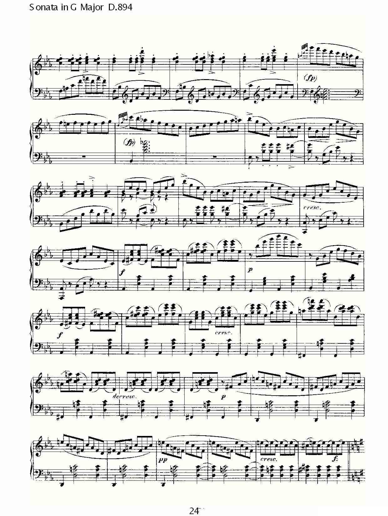 Sonata in G Major D.894（G大调奏鸣曲 D.894）钢琴曲谱（图25）