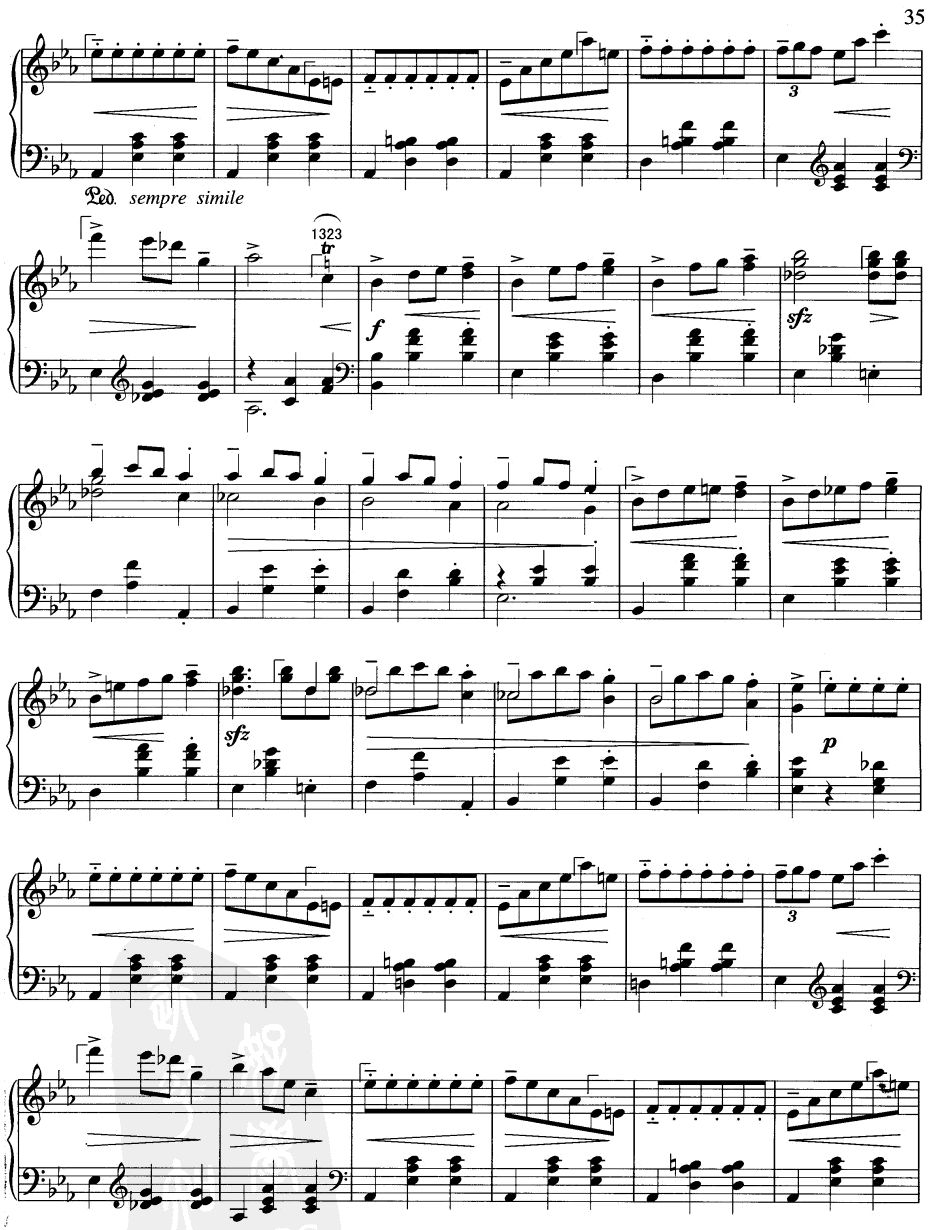 辉煌的大圆舞曲钢琴曲谱（图2）