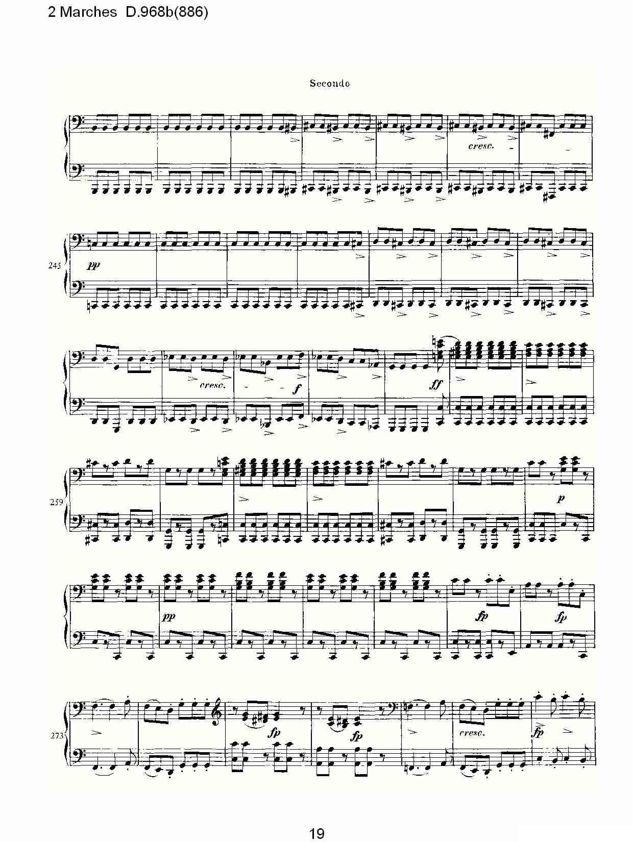 原始主题序曲与变奏曲 D.968a（603）钢琴曲谱（图19）