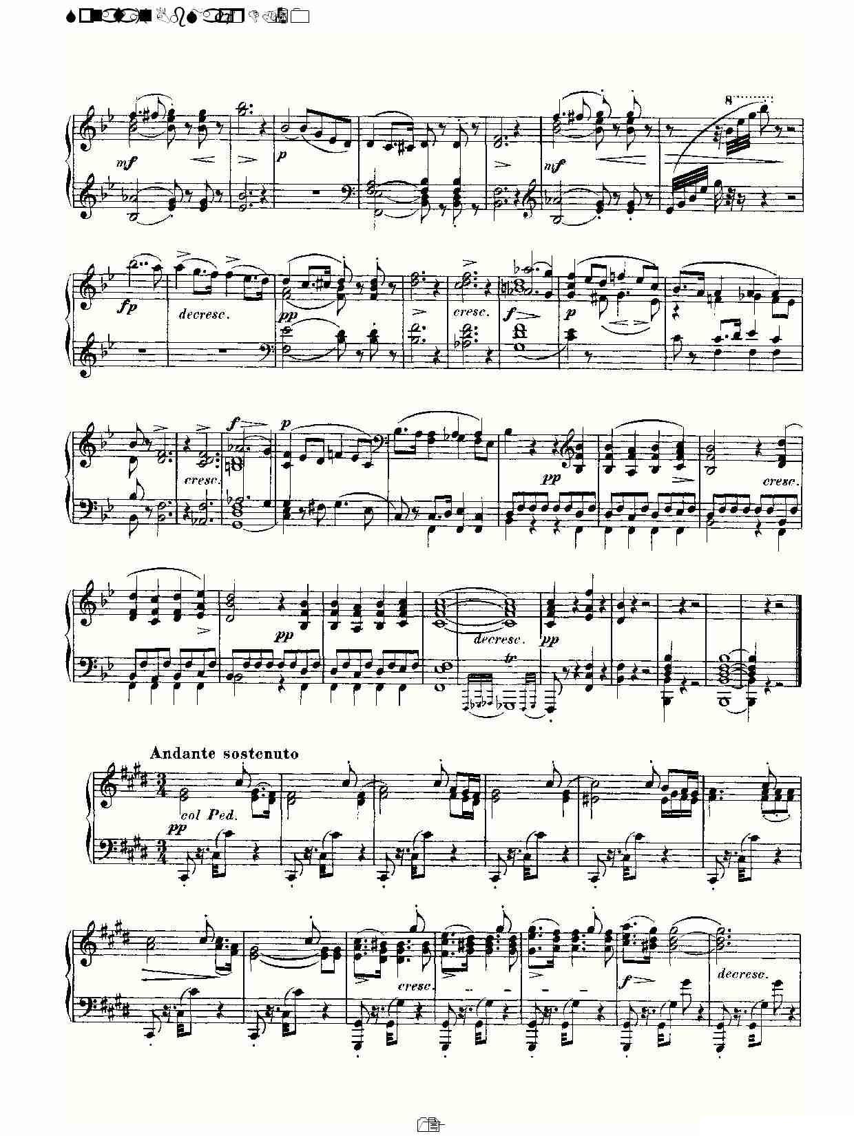 Sonata in Bb Major D.960（Bb大调奏鸣曲 D.960）钢琴曲谱（图12）