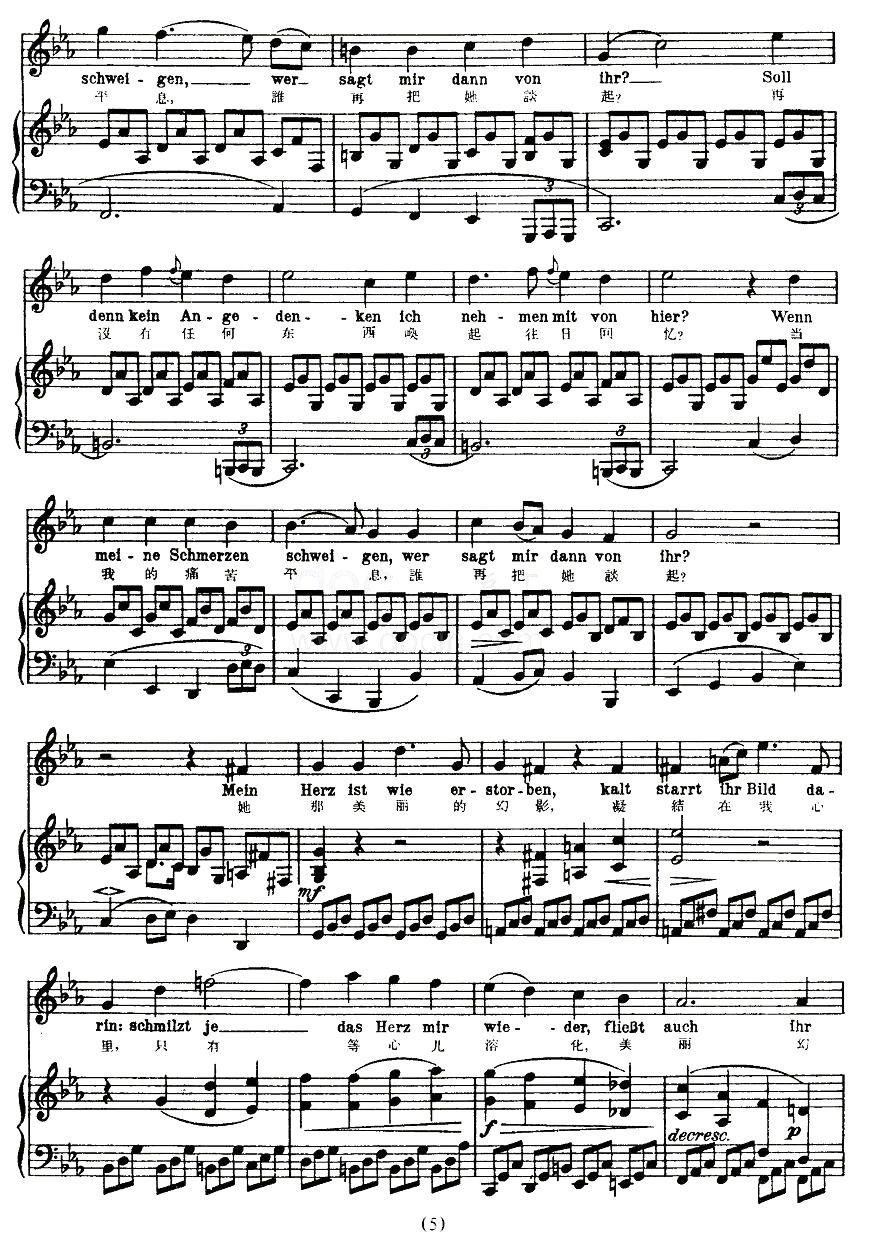 凝结（中外文对照版、正谱 [奥]）钢琴曲谱（图5）