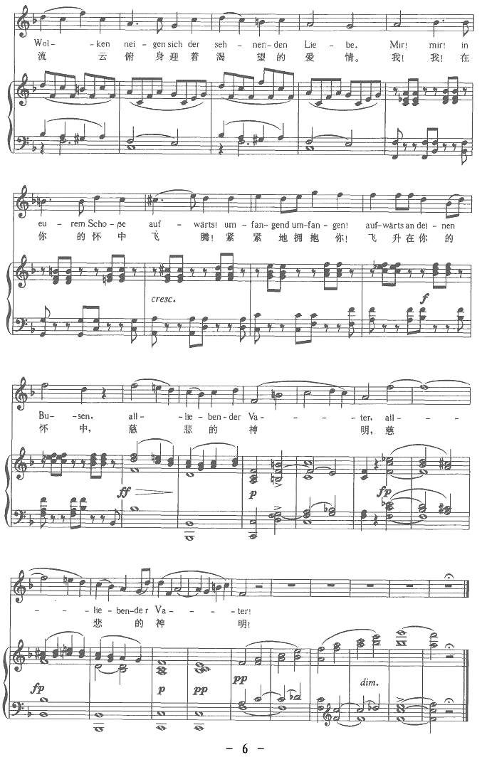 佳尼美德（中外文对照版、正谱 [奥]）钢琴曲谱（图6）
