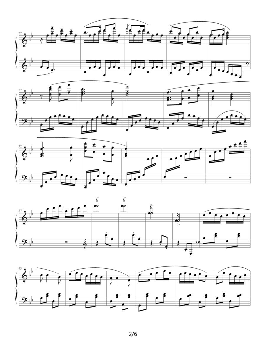 向阳花钢琴曲谱（图2）