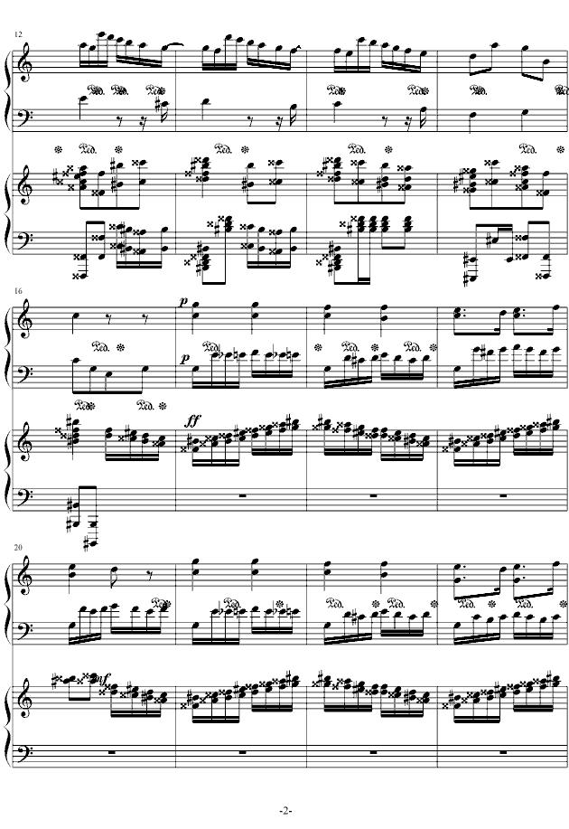 土耳其小星星（《小星星》和《土耳其进行曲》合奏）钢琴曲谱（图2）