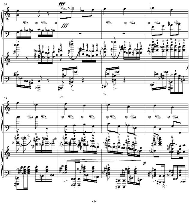 土耳其小星星（《小星星》和《土耳其进行曲》合奏）钢琴曲谱（图3）
