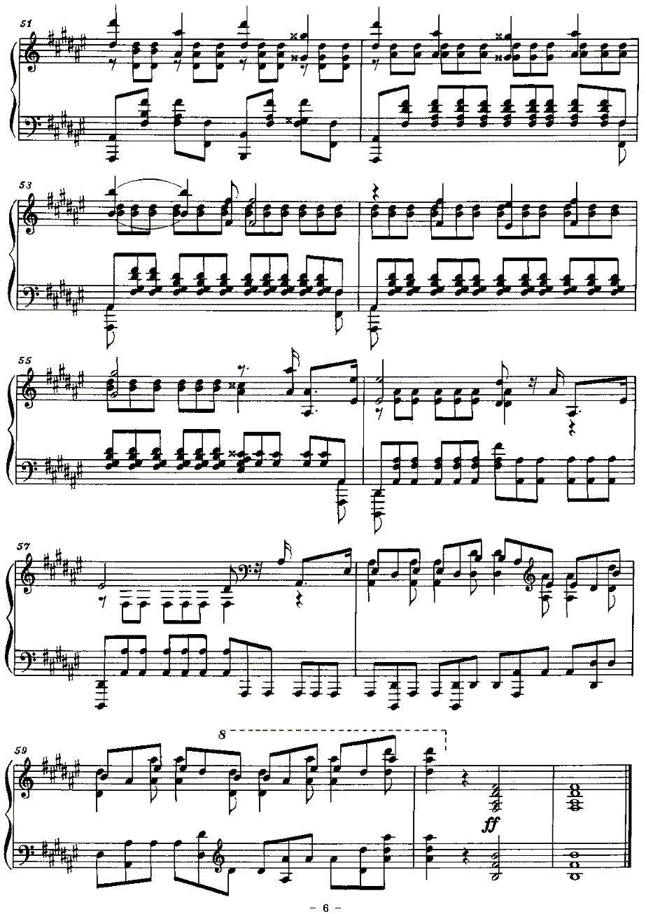 Etude（斯克里亚宾练习曲作品8 降d小调练习曲 第12首）钢琴曲谱（图6）