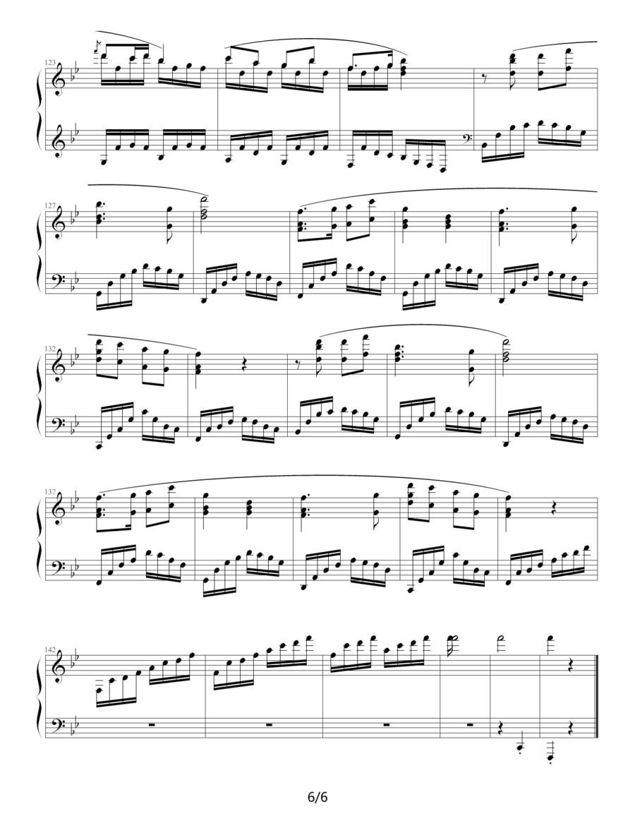 向阳花钢琴曲谱（图6）