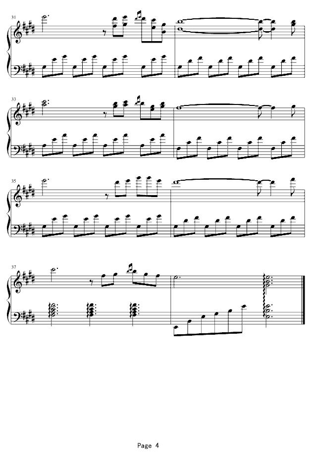 安娜小笺钢琴曲谱（图4）