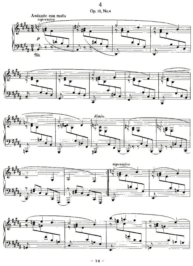 Ballades（勃拉姆斯4首叙事曲）钢琴曲谱（图14）