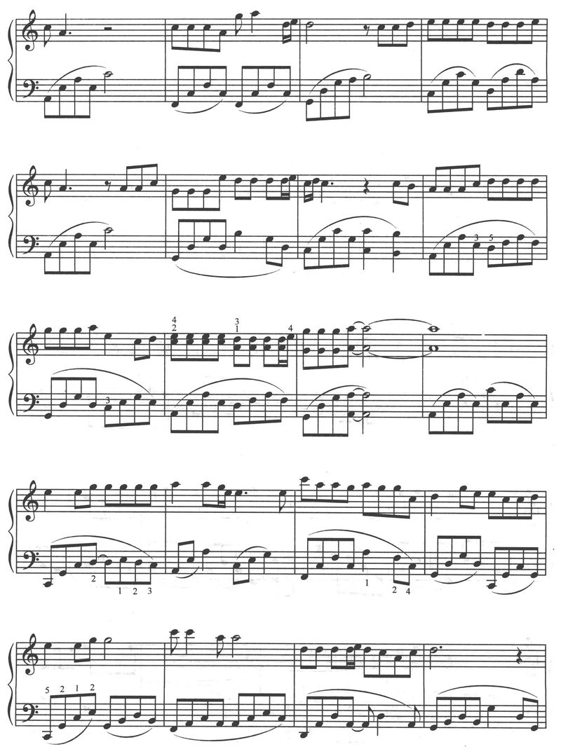 白狐钢琴曲谱（图5）