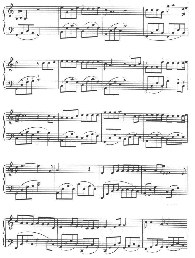 白狐钢琴曲谱（图2）