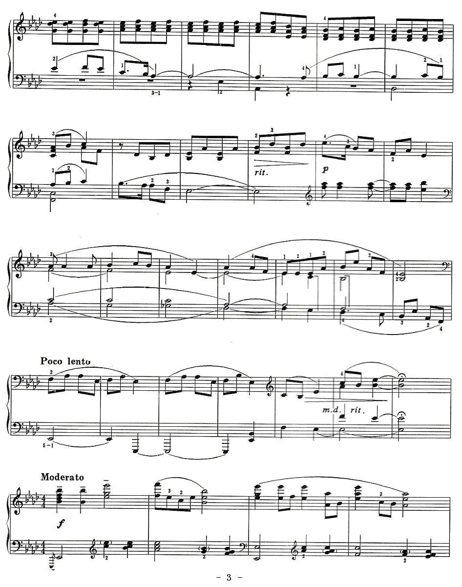 翻身道情钢琴曲谱（图3）
