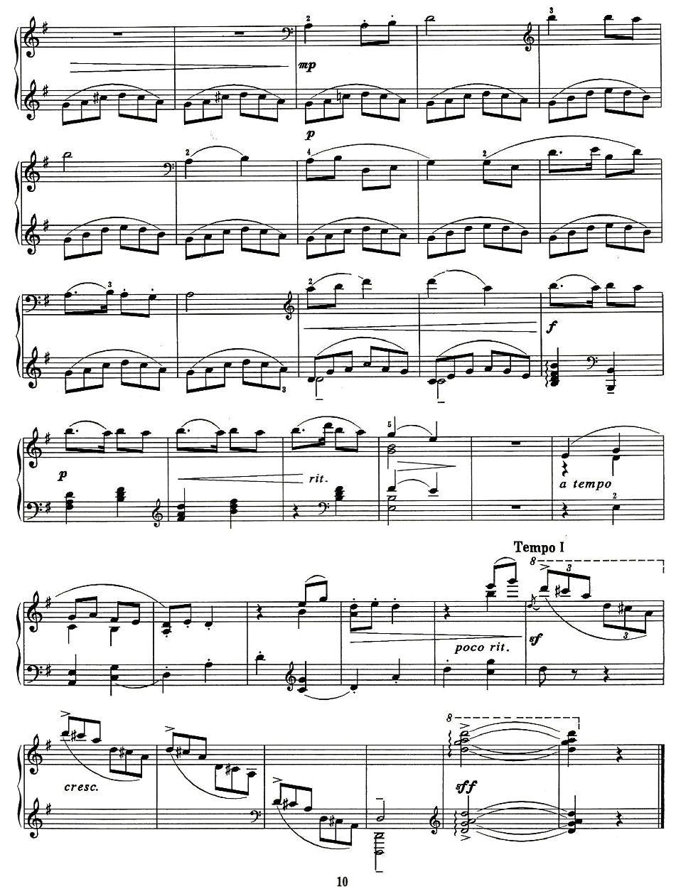 云南民歌五首钢琴曲谱（图10）