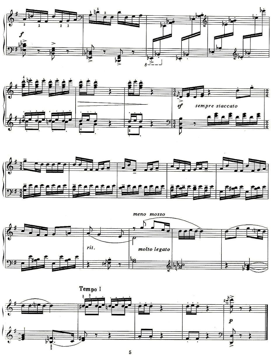 云南民歌五首钢琴曲谱（图5）