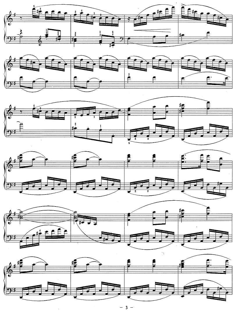 舞剧《红色娘子军》选曲：快乐的女战士钢琴曲谱（图3）