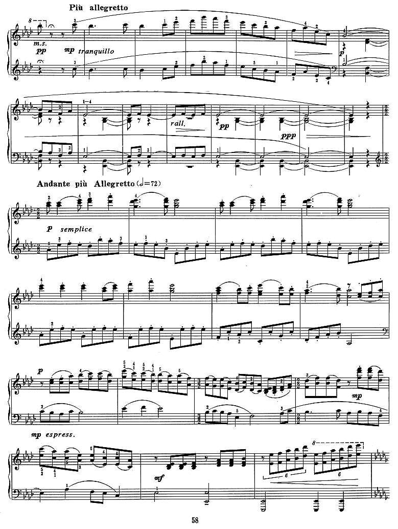 双飞蝴蝶主题变奏曲钢琴曲谱（图5）