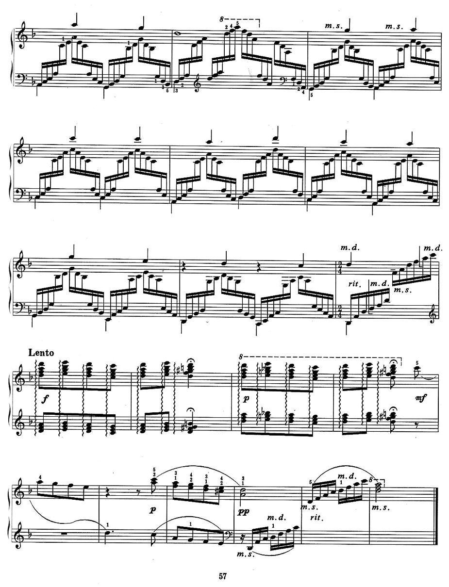 蓝花花的故事钢琴曲谱（图4）