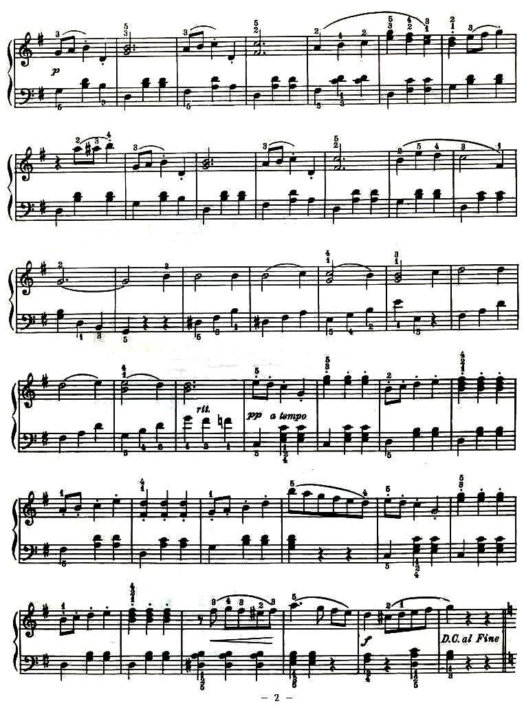 蝙蝠钢琴曲谱（图2）