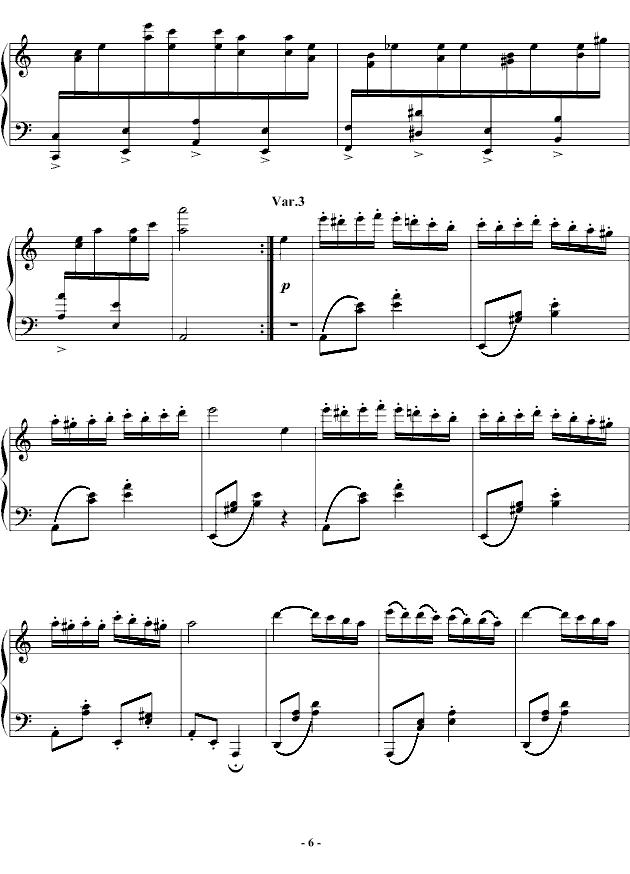 帕格尼尼飞絮曲钢琴曲谱（图6）