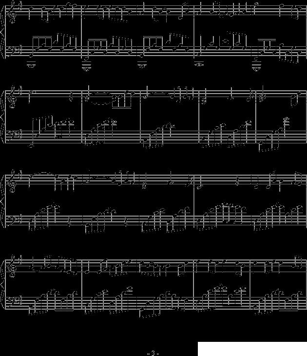 雨碎江南钢琴曲谱（图3）