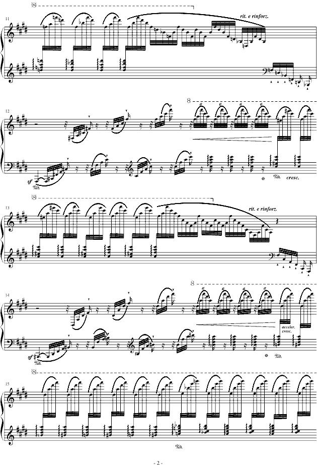 西班牙狂想曲钢琴曲谱（图2）