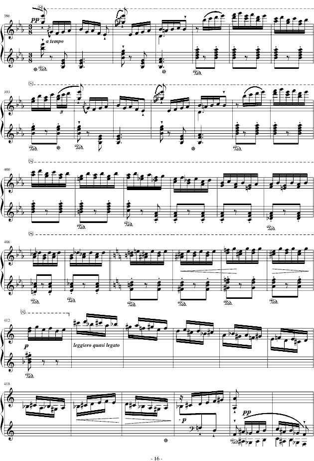西班牙狂想曲钢琴曲谱（图16）