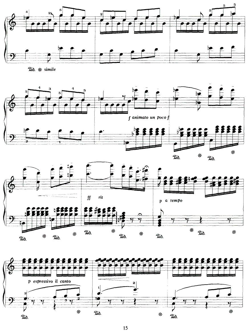 圣洁的阿伊达（选自歌剧《阿伊达》）钢琴曲谱（图3）