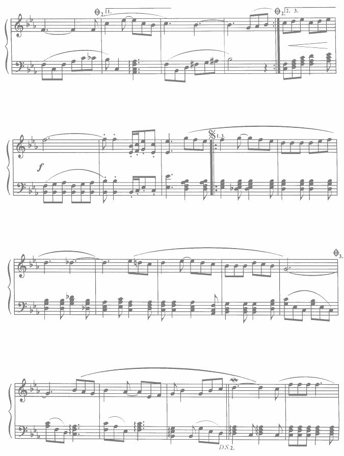 感激钢琴曲谱（图2）