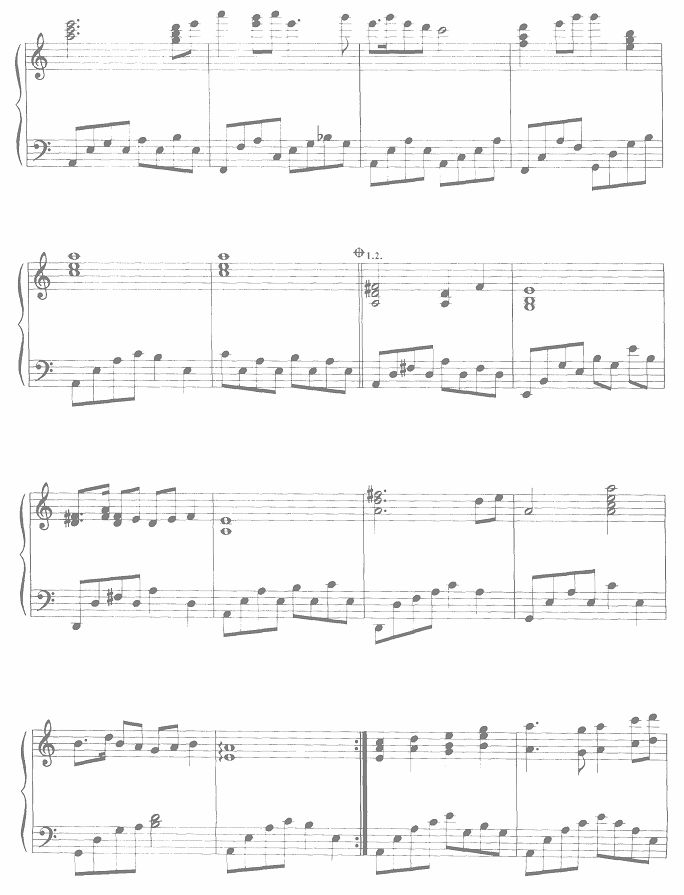 胭脂扣钢琴曲谱（图2）