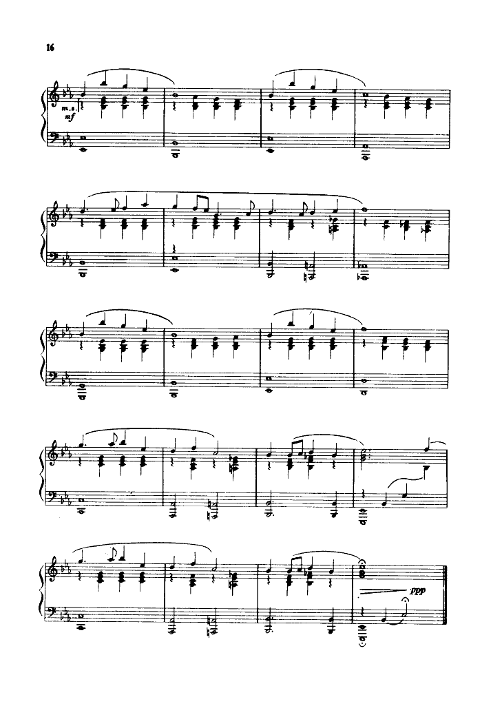 歌间曲-在纪念碑前(祖国四季)钢琴曲谱（图2）