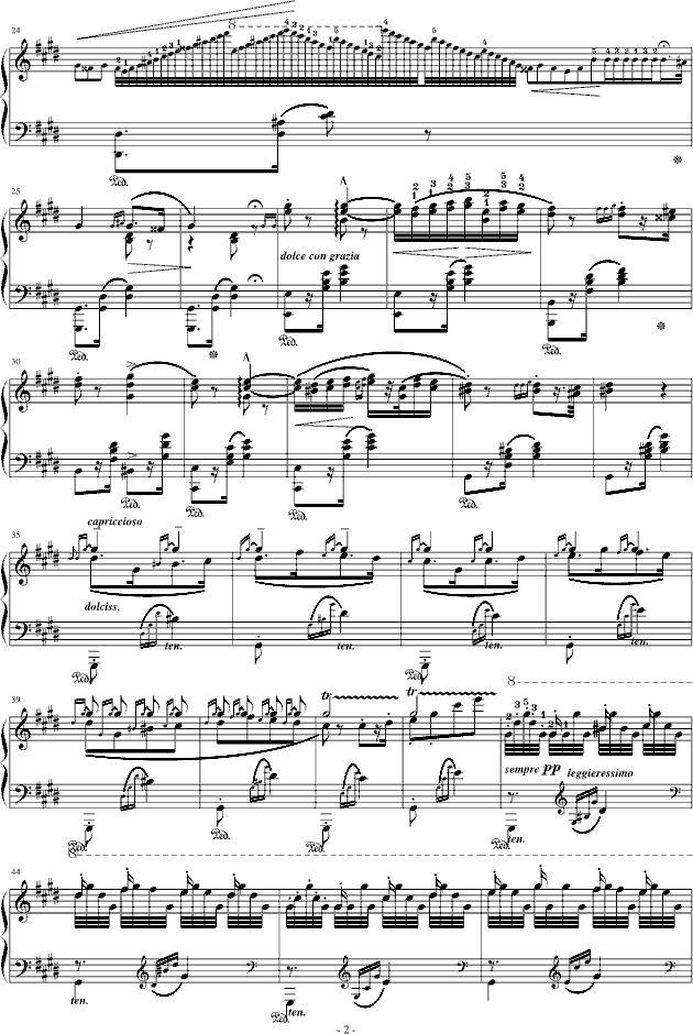 匈牙利狂想曲第2号钢琴曲谱（图2）