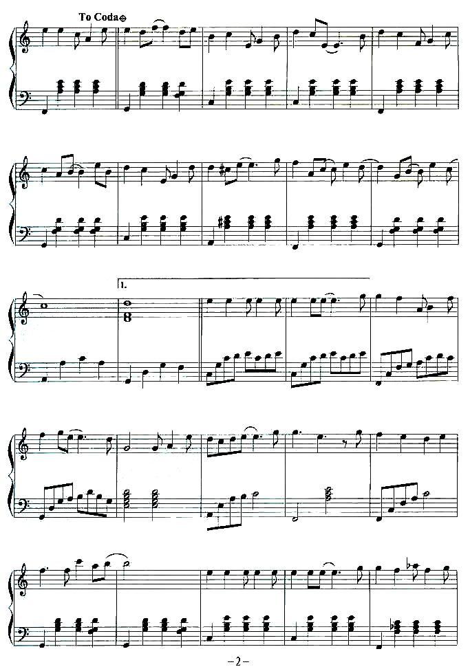 幸福摩天轮钢琴曲谱（图2）