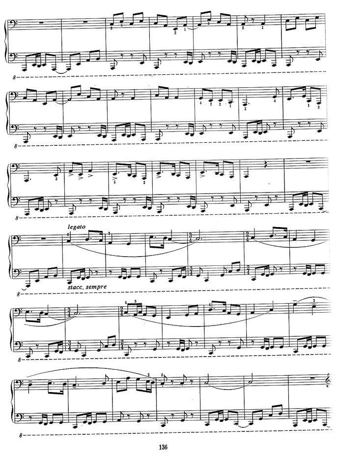 序曲与舞曲（第二部分）钢琴曲谱（图2）