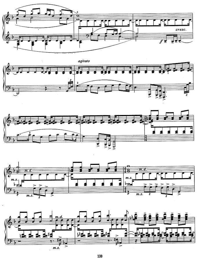 序曲与舞曲（第一部分）钢琴曲谱（图3）