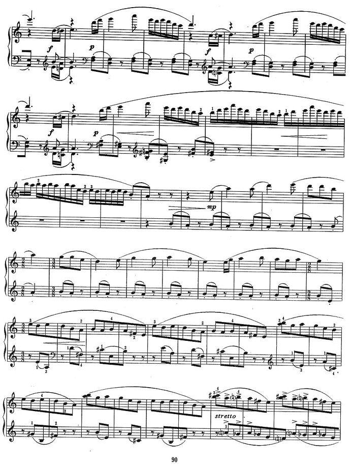 小奏鸣曲 三、山里人之舞钢琴曲谱（图2）
