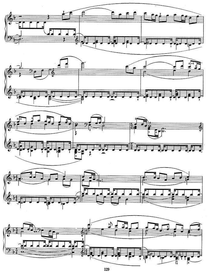 序曲与舞曲（第一部分）钢琴曲谱（图2）