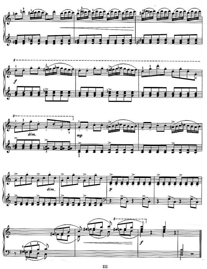 运动会组曲四、赛跑钢琴曲谱（图3）