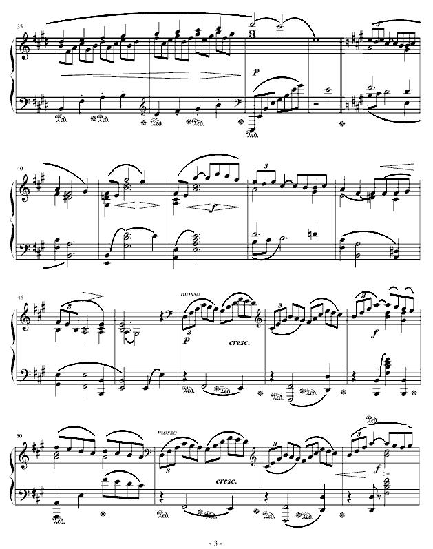 阿拉伯风格幻想曲 No.1钢琴曲谱（图3）