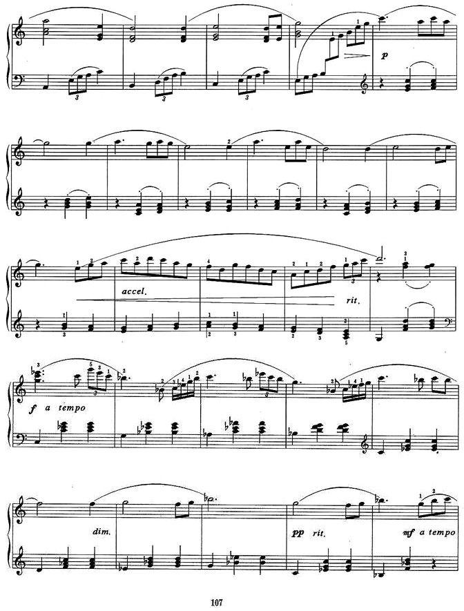 运动会组曲三、自由体操钢琴曲谱（图3）