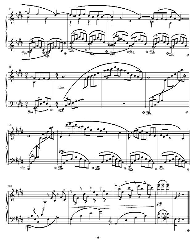 阿拉伯风格幻想曲 No.1钢琴曲谱（图6）
