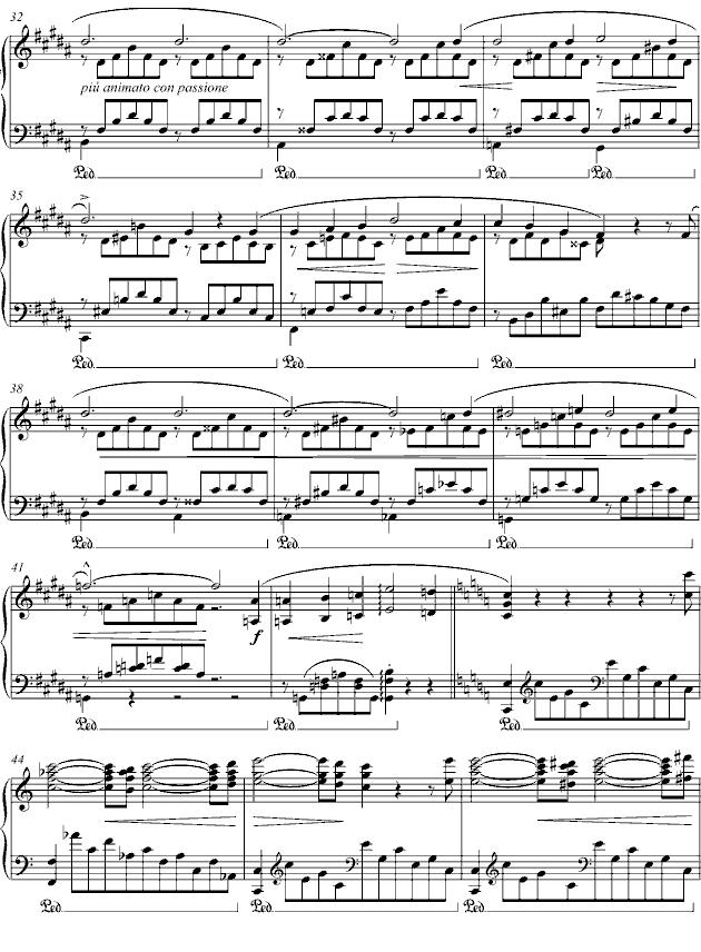 爱之梦 No.3钢琴曲谱（图3）