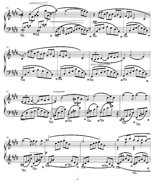 阿拉伯风格幻想曲 No.1钢琴曲谱（图5）