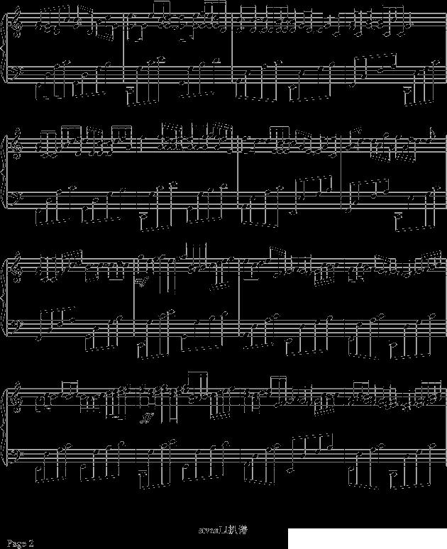 variations of the Kanon钢琴曲谱（图2）