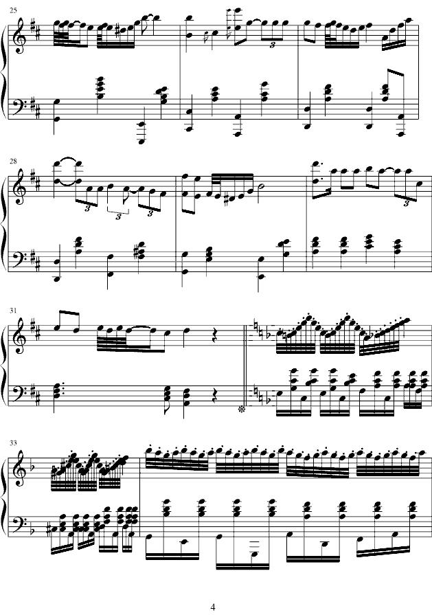 查尔达斯 czardas钢琴曲谱（图4）