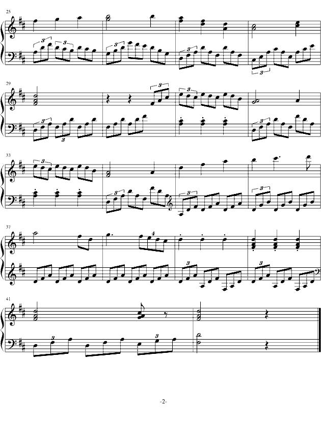 三连音练习钢琴曲谱（图2）