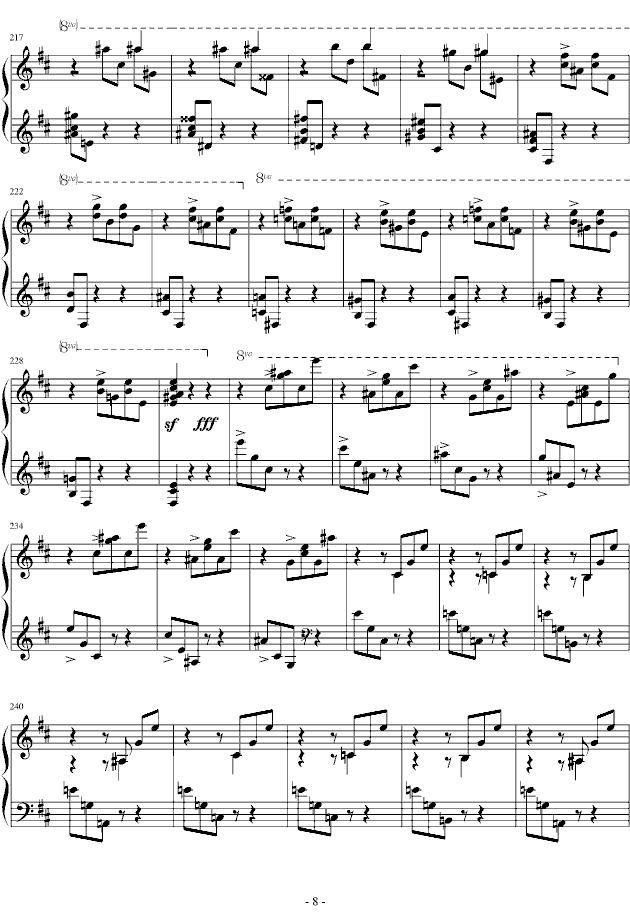b小调谐谑曲钢琴曲谱（图8）