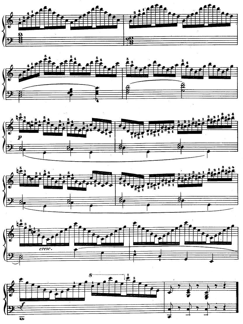 车尔尼《钢琴手指灵巧初步练习曲》之七钢琴曲谱（图2）