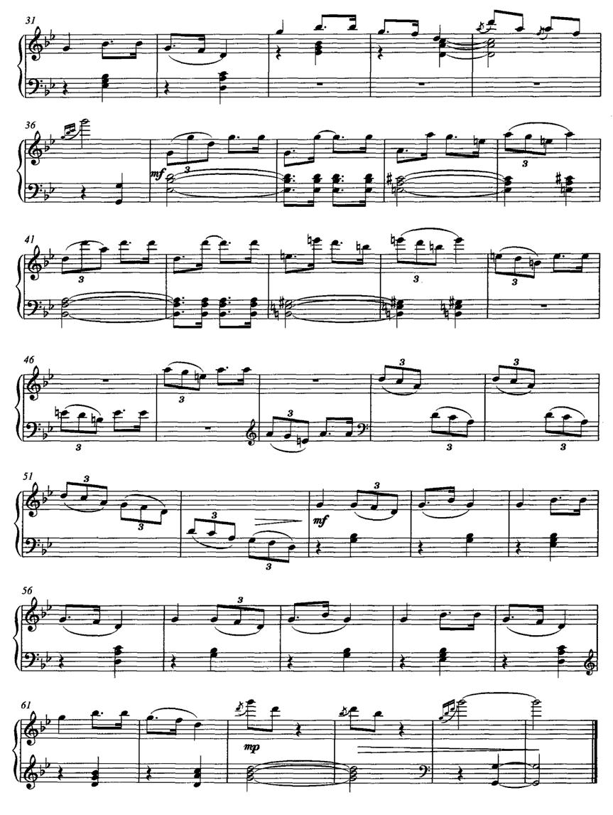 儿童钢琴组曲4、《麻雀》回旋曲钢琴曲谱（图2）